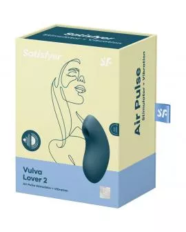 SATISFYER - VULVA LOVER 2 LUFTPULSSTIMULATOR & VIBRATOR BLAU