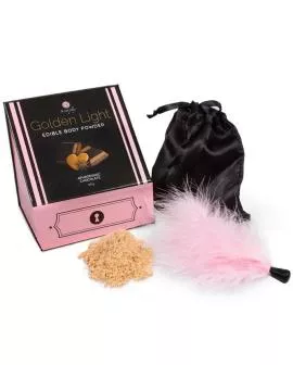 Secretplay Golden Light Kit - Aphrodisiakum Schokoladenpulver Feder