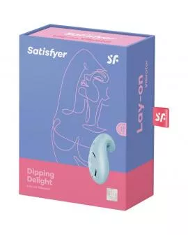 SATISFYER - DIPPING DELIGHT AUFLEGVIBRATOR BLAU