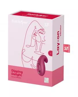 SATISFYER - DIPPING DELIGHT AUFLEGVIBRATOR ROT