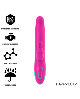 Happy Loky Pluto Rabbit Vibrator Rotator - WatchMe Wireless Kompatibel