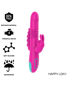 HAPPY LOKY - DONALD DREIFACHE STIMULATION: ANAL, G-SPOT & KLITORALE WATCHME WIRELESS-TECHNOLOGIE KOMPATIBEL