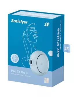 Satisfyer Pro To Go 3 - Doppel-Luftpuls-Vibrator Blau