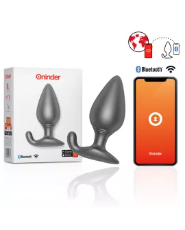 Oninder Rio Vibrierender Analplug Schwarz - Kostenlose App