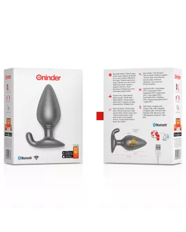 Oninder Rio Vibrierender Analplug Schwarz - Kostenlose App