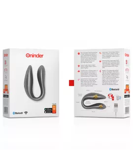 ONINDER - LISBOA G-SPOT- UND KLITORALSTIMULATOR SCHWARZ - KOSTENLOSE APP