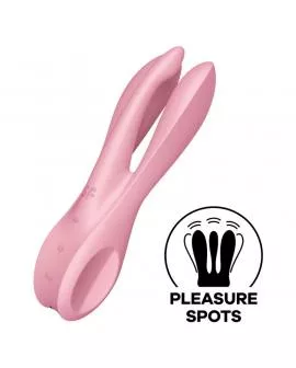 SATISFYER - THREESOME 1 VIBRATOR ROSA
