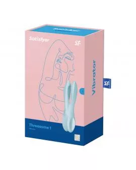 SATISFYER - THREESOME 1 VIBRATOR BLAU