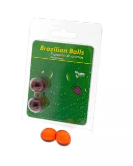 TALOKA - 2 BRASILIANISCHE KUGELN ERDBEER-INTIM-GEL