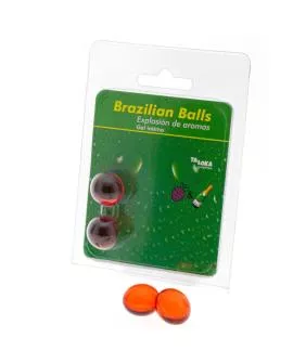 TALOKA - 2 BRASILIANISCHE KUGELN, ERDBEER & CHAMPAGNER-INTIM-GEL