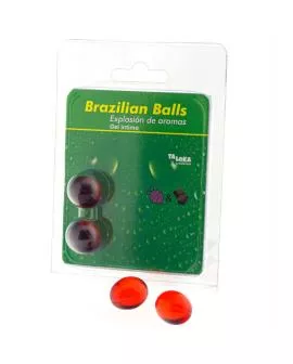 TALOKA - 2 Brasilianische Kugeln Intimgel Erdbeere Schokolade