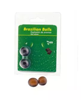 Taloka - 2 Brasilianische Kugeln Schokoladen-Intim-Gel