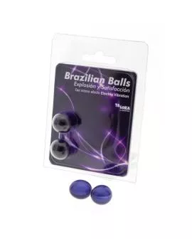 TALOKA - 2 BRASILIANISCHE BLLE, ELEKTRISCHER VIBRATIONSEFFEKT, AUFREGENDES GEL