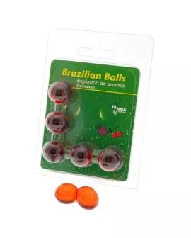 TALOKA - 5 Brasilianische Kugeln Erdbeere Kirsch Intim-Gel