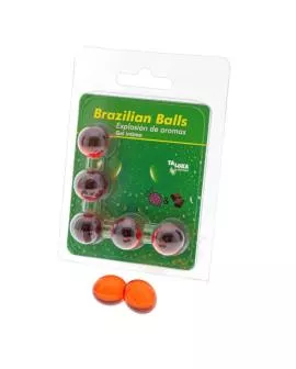 TALOKA - 5 Brasilianische Kugeln Erdbeere Schokolade Intimgel