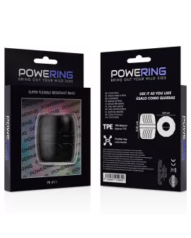 POWERING - SUPER FLEXIBLER UND WIDERSTANDSFÄHIGER PENISRING 5 CM PR11 SCHWARZ