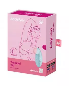 SATISFYER - TROPICAL TIP AUFLEGVIBRATOR BLAU
