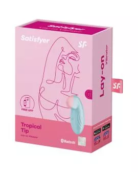 SATISFYER - TROPICAL TIP AUFLEGVIBRATOR BLAU
