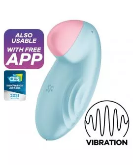 SATISFYER - TROPICAL TIP AUFLEGVIBRATOR BLAU