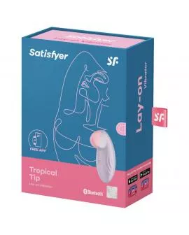 SATISFYER - TROPICAL TIP AUFLEGVIBRATOR LILA