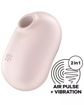 Satisfyer Pro To Go 2 - Doppelter Luftpulsstimulator & Vibrator Beige