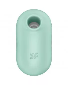 SATISFYER - PRO TO GO 2 DOPPELTER LUFTPULSSTIMULATOR & VIBRATOR GRÜN