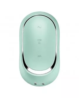SATISFYER - PRO TO GO 2 DOPPELTER LUFTPULSSTIMULATOR & VIBRATOR GRÜN