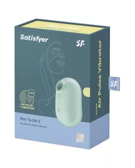 Satisfyer Pro To Go 2 - Luftpulsstimulator Vibrator Grün
