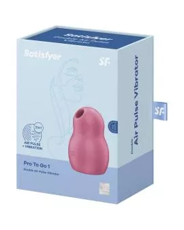 Satisfyer Pro To Go 1 - Doppelter Luftpulsstimulator Rot