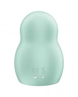 SATISFYER - PRO TO GO 1 DOPPELTER LUFTPULSSTIMULATOR & VIBRATOR GRÜN