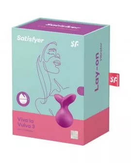 SATISFYER - VIVA LA VULVA 3 AUFLEGVIBRATOR VIOLETT