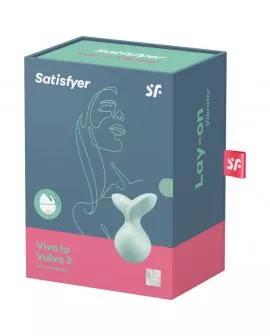 SATISFYER - VIVA LA VULVA 3 AUFLEGVIBRATOR GRÜN