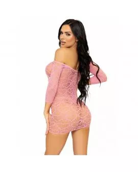 LEG AVENUE - HEART NET MINIKLEID EINE GRÖSSE - ROSA