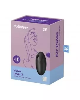 SATISFYER - VULVA LOVER 3 LUFTPULSSTIMULATOR & VIBRATOR SCHWARZ