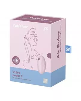 SATISFYER - VULVA LOVER 3 LUFTPULSSTIMULATOR & VIBRATOR ROSA