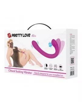 PRETTY LOVE - ALEX VIBRATOR UND KLITORISAUGER FLIEDER