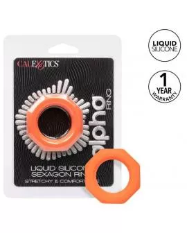 Calexotics Alpha Sexagon Ring Orange - Penisring