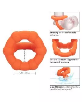 Calexotics Alpha All Star Penisring - Orange
