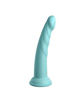 DILLIO Slim Seven - 17,78 cm Grüner Dildo