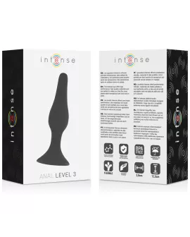 Intense Anal Plug Stufe 3 - 12,5 cm Schwarz