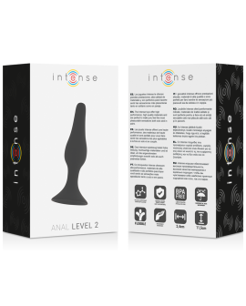 Intense Analplug Stufe 2 - 11,5 cm Schwarz