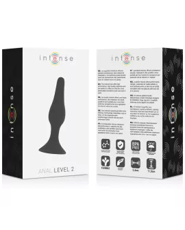 Intense Analplug Stufe 2 - 11,5 cm Schwarz