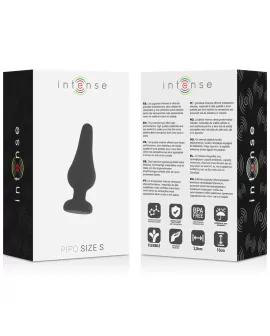 INTENSE - ANALPLUG PIPO S SCHWARZES SILIKON 9,8 CM