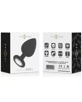 Großer Analplug Intense Shelki L - Schwarz