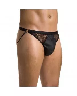 PASSION 034 - Slip mit Open Luke in Schwarz