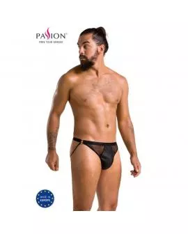 PASSION 034 - Slip mit Open Luke in Schwarz