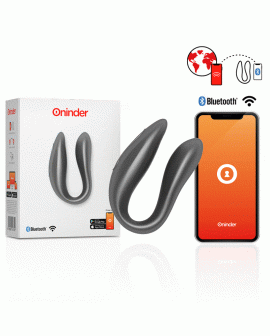 ONINDER - LISBOA G-SPOT- UND KLITORALSTIMULATOR SCHWARZ - KOSTENLOSE APP