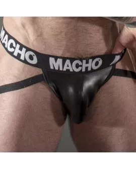 Macho MX25NC Jockstrap - Schwarzes Leder
