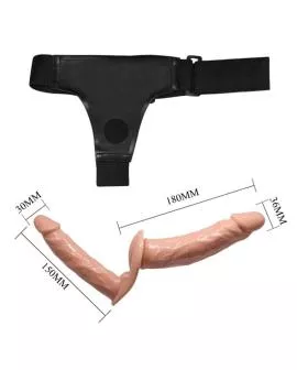 BAILE - Ultra Leidenschaftlicher Doppel-Dildo mit Harness