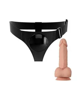 Pretty Love Universal-Harness mit Dildo Jerry 21.8 cm - Natur